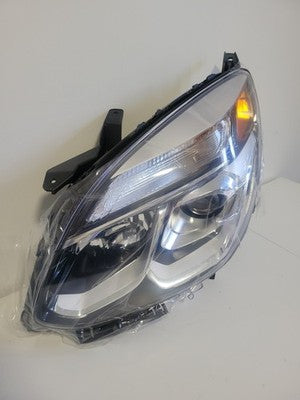 Driver Side Projector Headlight Chrome Assy For 2016-17 Chevy Equinox Halogen
