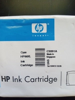 HP Genuine 88XL OEM Cyan Genuine High Capacity Ink Cartridge New No Box