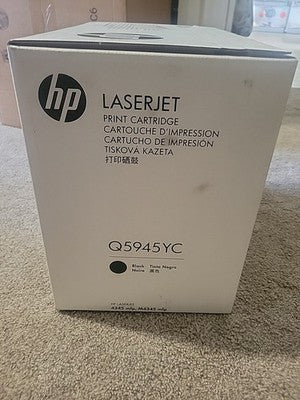 Genuine HP LaserJet Q5945YC Black Toner Cartridge for 4345 mfp, M4345 mfp