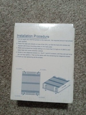 Supermicro SNK-P1041V  1U Prop. Passive CPU HS for 6U 10-blade SuperBlade Series