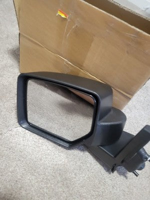 Side View Mirror Manual Textured Black Driver Left LH for 07-17 Jeep Patriot