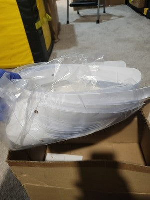 Anti-Fog Face Shield, Splash Protection, New Case Of 25