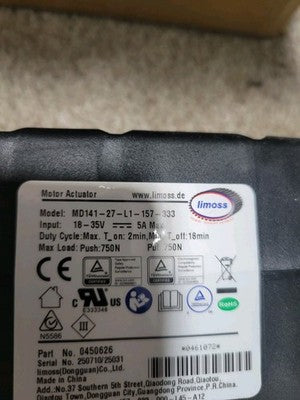 Ecdtra 450626 Motor Actuator Model MD141-27-L1-157-333 for Power Recliner Chairs