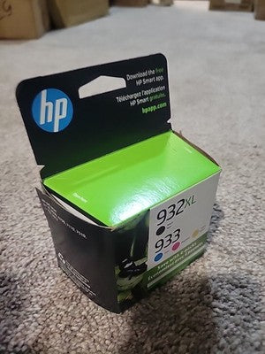HP 932XL/933 (N9H62FN) Cyan/Black/Magenta/Yellow Ink Cartridge EXP 11/2024