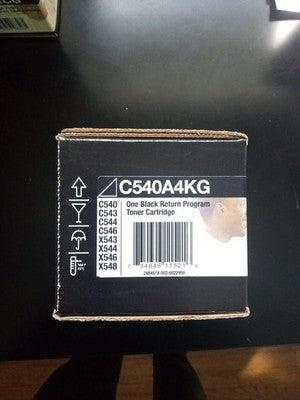 Lexmark C540A4KG Black OEM Toner C540, C543, C544, X543, X544 Series