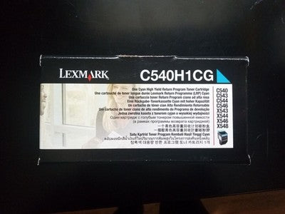 Lexmark C540H1CG Cyan Toner High Yield Cartridge  FREE SHIPPING Brand New