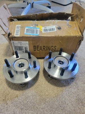 Pair 4WD Front Wheel Hub and Bearings for Ford F-150 Expedition Lincoln Mark LT