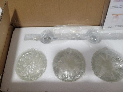 35" Modern 5-Light Bathroom Vanity Light Wall Fixture Glass Shade Mirror