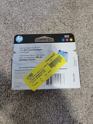 HP 902 3 Pak Cyan Magenta Yellow Genuine New OEM Sealed Box 2025