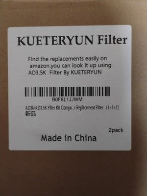 Ad3K/Ad3.5K Carbon Filter Kit for AIRD CTOR 3000/3500 - 2 Pack