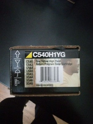 Lexmark C540H1YG Genuine Yellow Toner Cartridge for C540 New Sealed