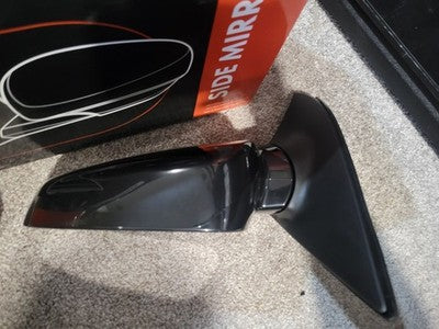 2Pcs Power Mirror w/ Power Heated Manual Folding Smooth Black for Suzuki Forenza