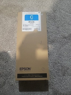 Genuine Epson TR12X220 R12X High Capacity Cyan Ink Cartridge EXP Jun 2028