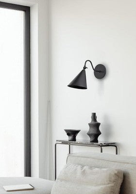 Modern Soft Black Wall Sconces with Movable Metal Shape, Goose Neck Style Metal
