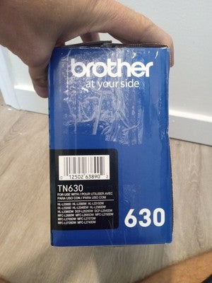 Genuine Brother TN630 Black Toner Cartridge Factory Sealed Open Box