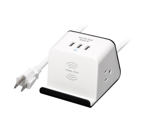 Rosewill - RHSP-19002 - Wireless Charging Station Surge Protector - White
