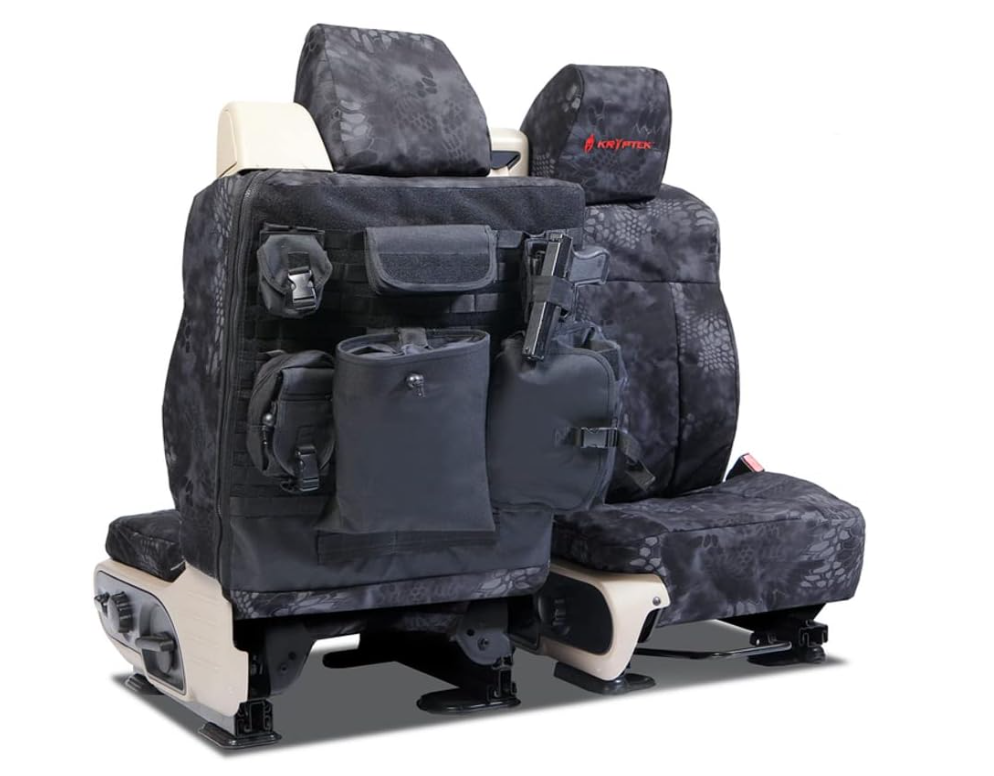 Coverking Seat Covers for 1992-1994 GMC C/K Pickup Front, w/Pouches Tactical