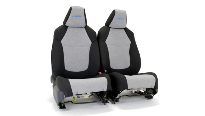UNKNOWN MODEL Seat Covers, Custom Design, Gray with Black Sides DODGE RAM MODELS