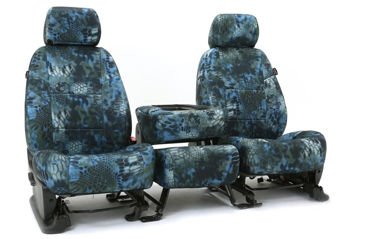 2019-2021 Dodge Ram 1500 Seat Covers, Neosupreme Kryptek Neptune, Front Row