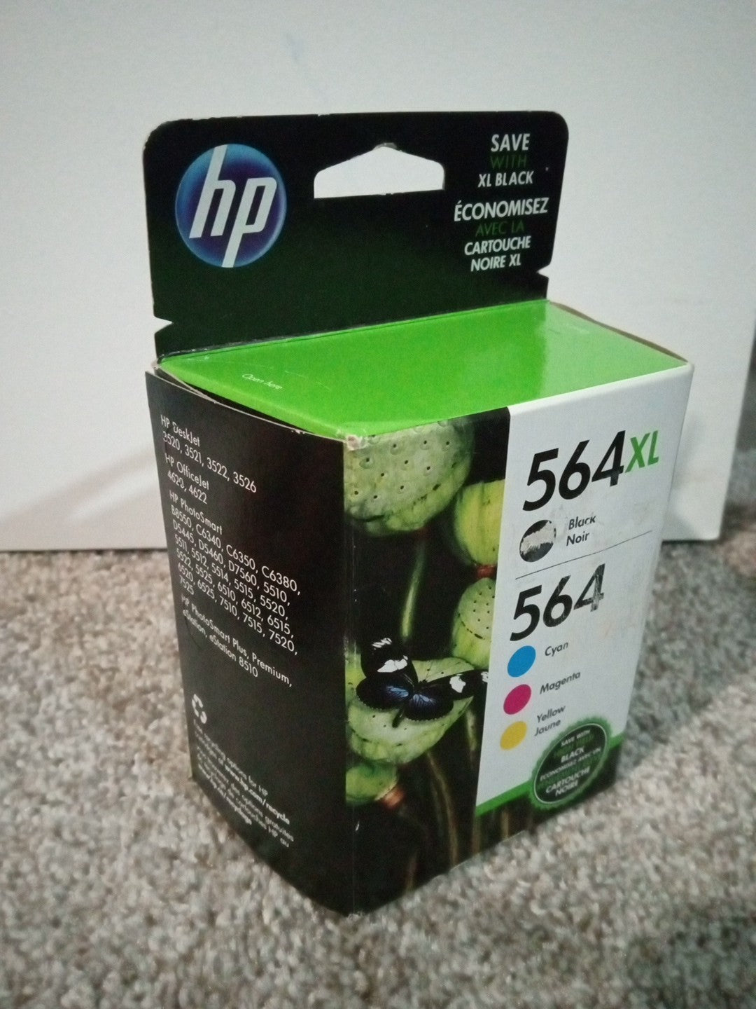 HP 564 / 564XL (N9H60FN) Ink Cartridges (Cyan Magenta Yellow Black) Exp May 2020
