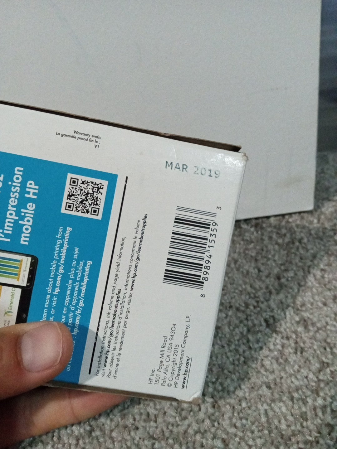 HP 564 / 564XL Ink Cartridges (Cyan Magenta Yellow Black) Exp March 2019